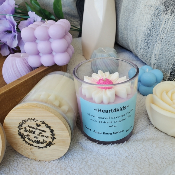 Heart4kids Scented Candles Apple Berry Harvest 2×(7oz) - Picture 3 of 6